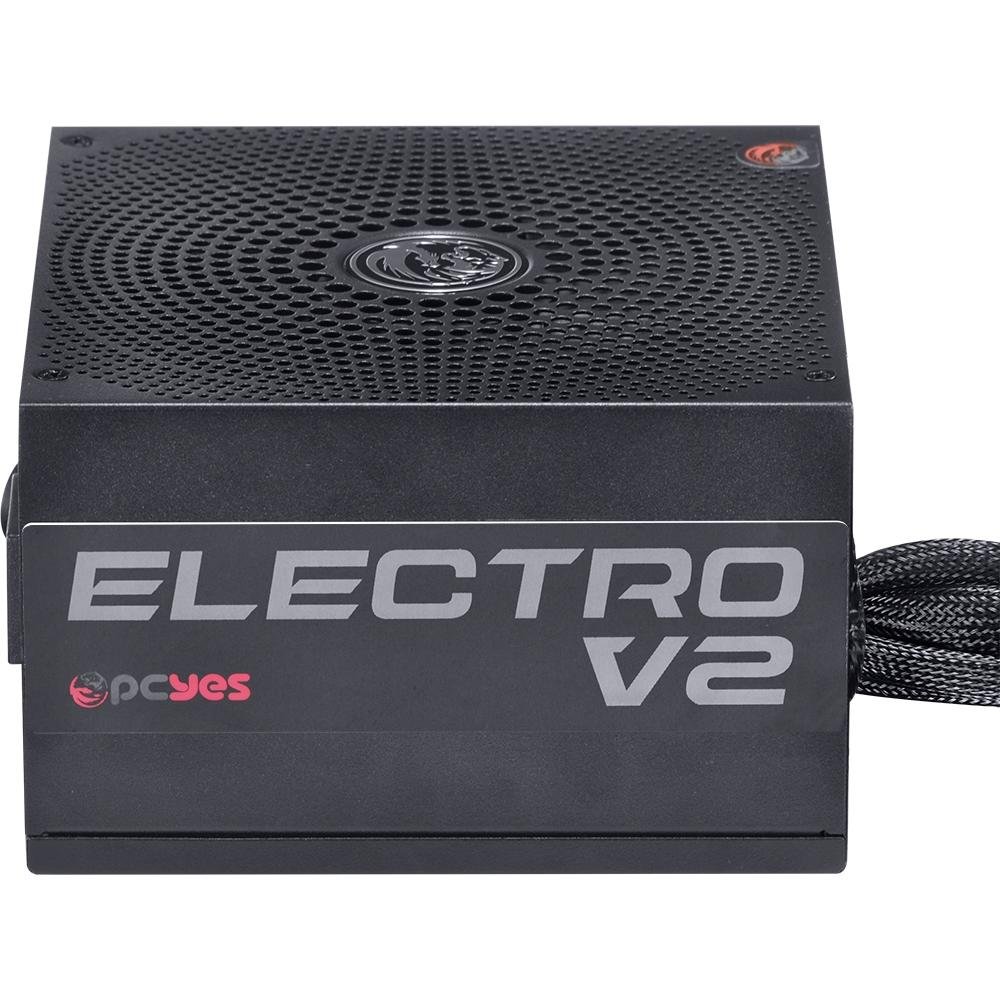 Fonte PCYes Electro V2 450W, 80 Plus Bronze - ELECV2PTO450W Fonte PCYes Electro V2 450W, 80 Plus Bronze - ELECV2PTO450W