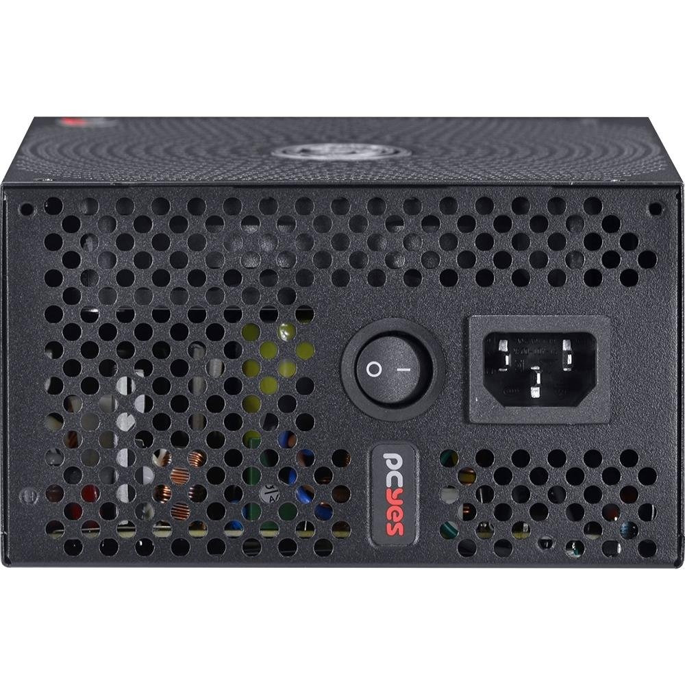 Imagem 5 de 8 do produto Fonte PCYes Electro V2, 500W, 80 Plus White, PFC Ativo, Preto - ELV2WHPTO500W