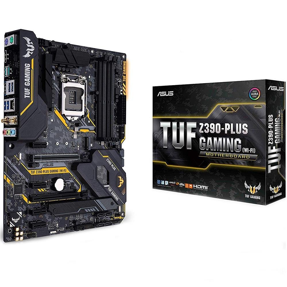 CPU Core i7 9700K+Asus TUF Z390-PLUS GAMING Placa-Mãe Asus TUF Z390-PLUS GAMING (WI-FI)| KaBuM!