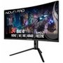 Monitor Gamer Curvo Rise Mode 34", 2K, 165Hz, 1ms, VA, HDMI e DisplayPort, Altura Ajustável, Som Integrado, Preto - RM-MONV01-34C1652K-B