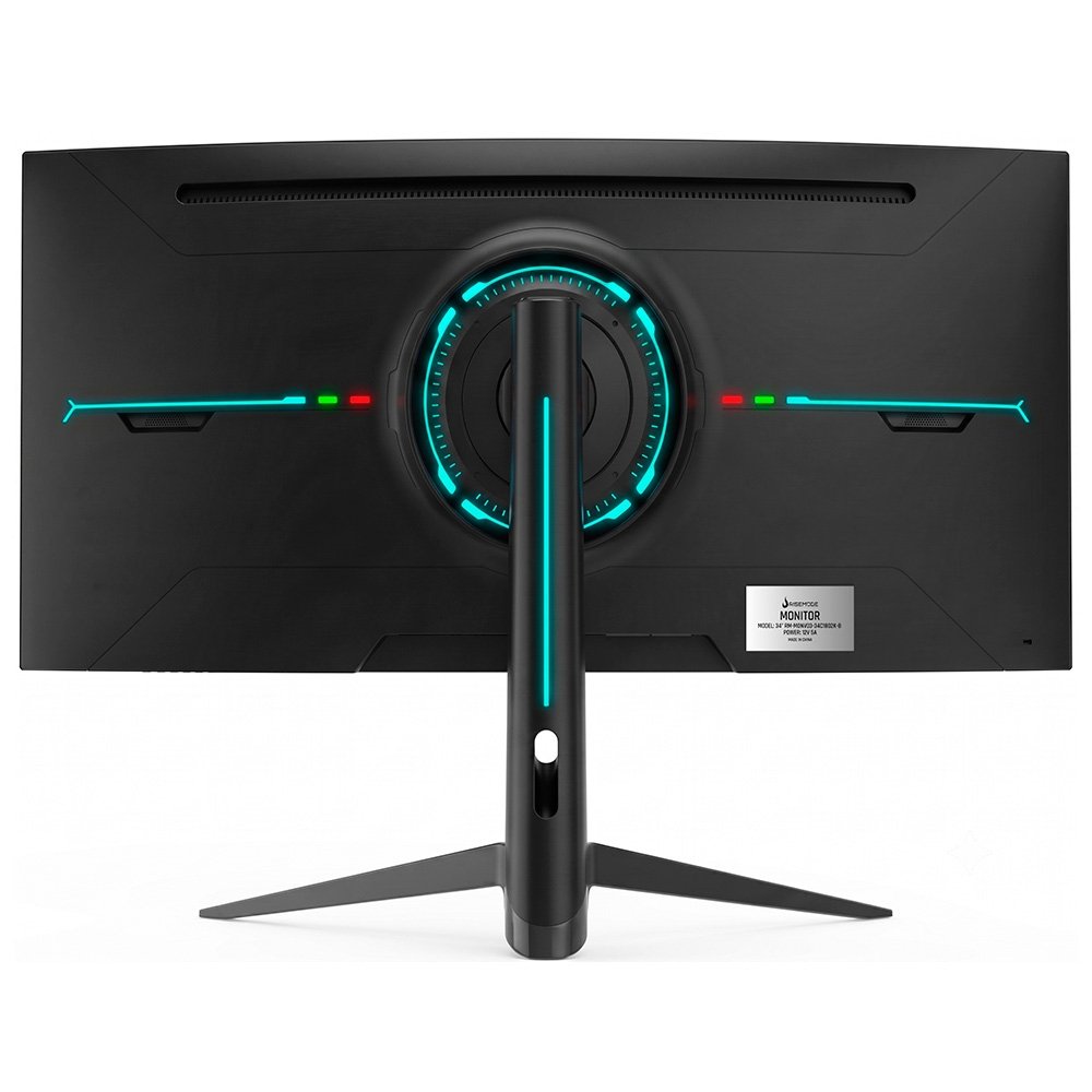 Monitor Gamer Rise Mode Nova Pro 34", QHD, 180Hz, 1ms, VA, HDMI e DisplayPort, Altura Ajustável, Som Integrado, Preto - RM-MONV03-34C1802K-B