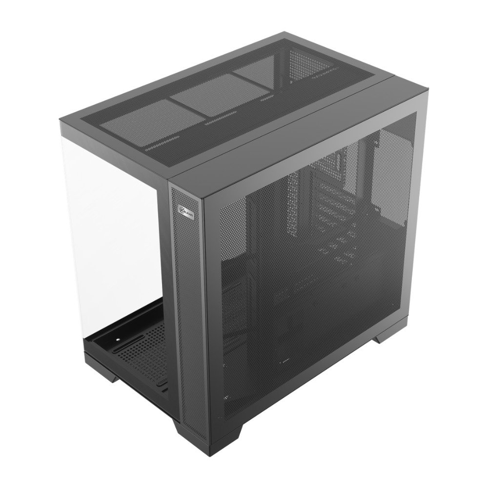 Gabinete Gamer Kalkan Asgard Evo, ATX, Mid Tower, Lateral em Vidro Temperado, Sem Fans, Preto - KLK00084 - view 6