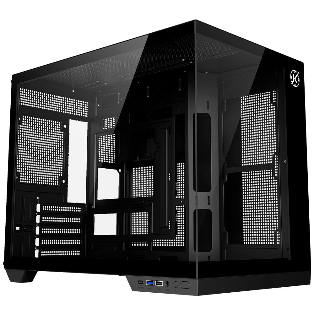 Gabinete Gamer Kalkan Saga, M-ATX, Mid Tower, Lateral em Vidro Temperado, Sem Fans, Preto - KLK00043 - view 3