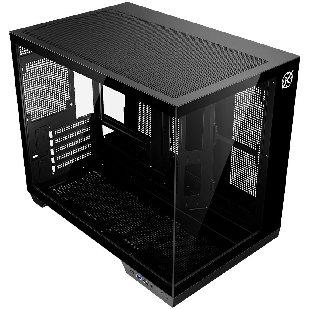 Gabinete Gamer Kalkan Saga, M-ATX, Mid Tower, Lateral em Vidro Temperado, Sem Fans, Preto - KLK00043 - view 6