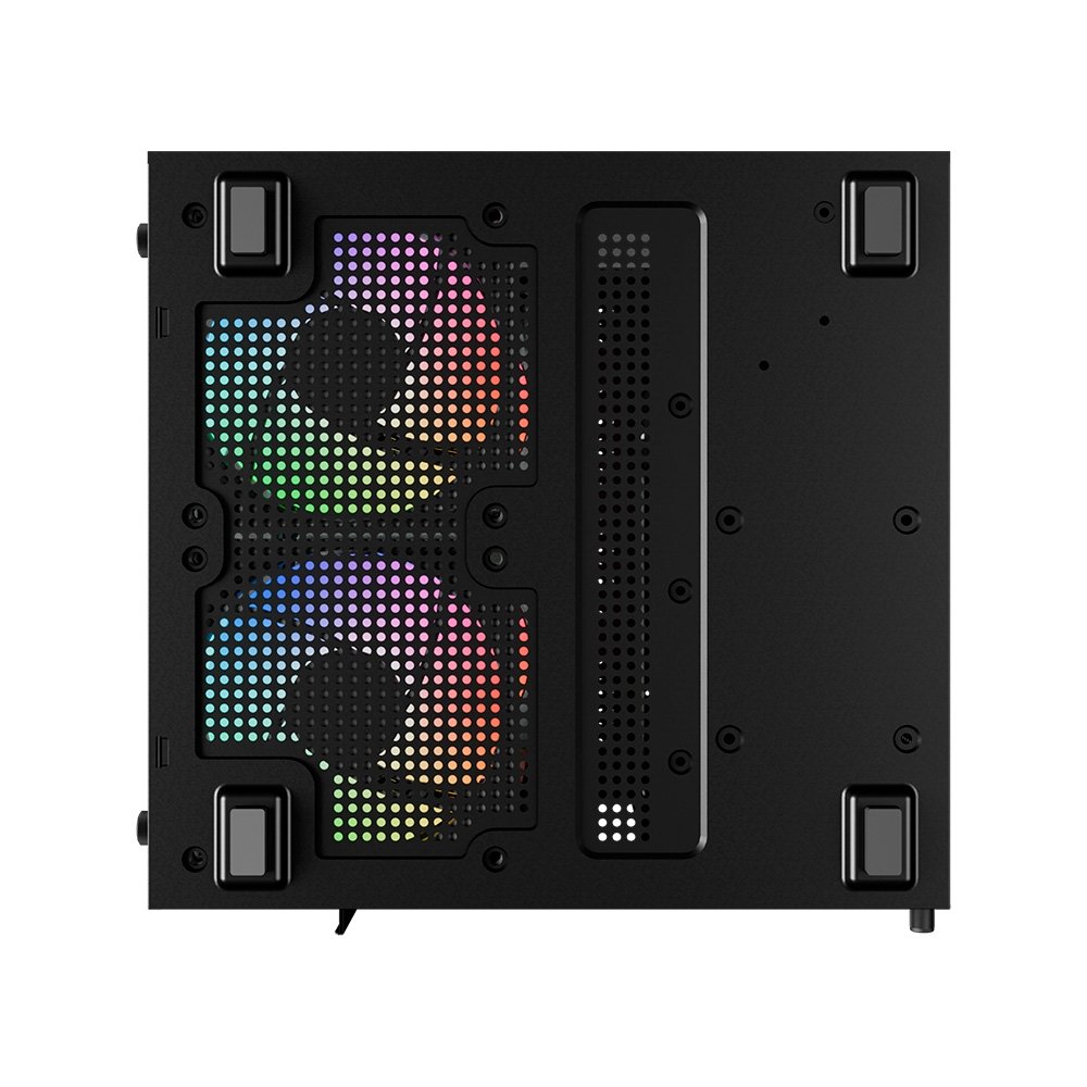 Imagem 10 de 10 do produto Gabinete Gamer Bluecase Life Pro BG-066, Micro-ATX, Mini-ITX, 5x Fans Rainbow, Lateral em Vidro, Preto - BG-066BPBX