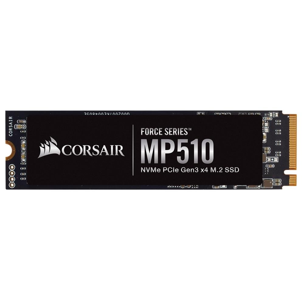 SSD Corsair Force Series MP510, 240GB, M.2 NVMe, Leitura: 3100MB/s e Gravação: 1050MB/s, Preto - CSSD-F240 GBMP510 SSD Corsair Force Series MP510, 240GB, M.2 NVMe, Leitura: 3100MB/s e Gravação: 1050MB/s, Preto - CSSD-F240 GBMP510