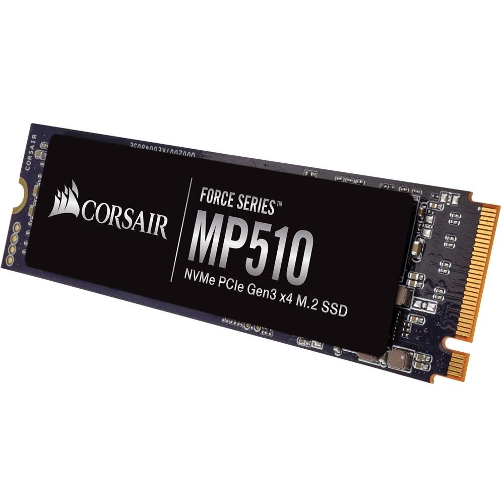 SSD Corsair Force Series MP510, 480GB, M.2 NVMe, Leitura 3480MB/s e Gravação: 2000MB/s, Preto - CSSD-F480 GBMP510 SSD Corsair Force Series MP510, 480GB, M.2 NVMe, Leitura 3480MB/s e Gravação: 2000MB/s, Preto - CSSD-F480 GBMP510