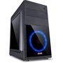 Gabinete Gamer PCYes Mercury sem Fonte, Mid Tower, USB 3.0, 1 Fan LED Azul, Preto com Lateral em Acrílico - MRCPTAZ1FCA