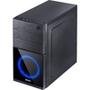 Gabinete Gamer PCYes Mercury sem Fonte, Mid Tower, USB 3.0, 1 Fan LED Azul, Preto com Lateral em Acrílico - MRCPTAZ1FCA