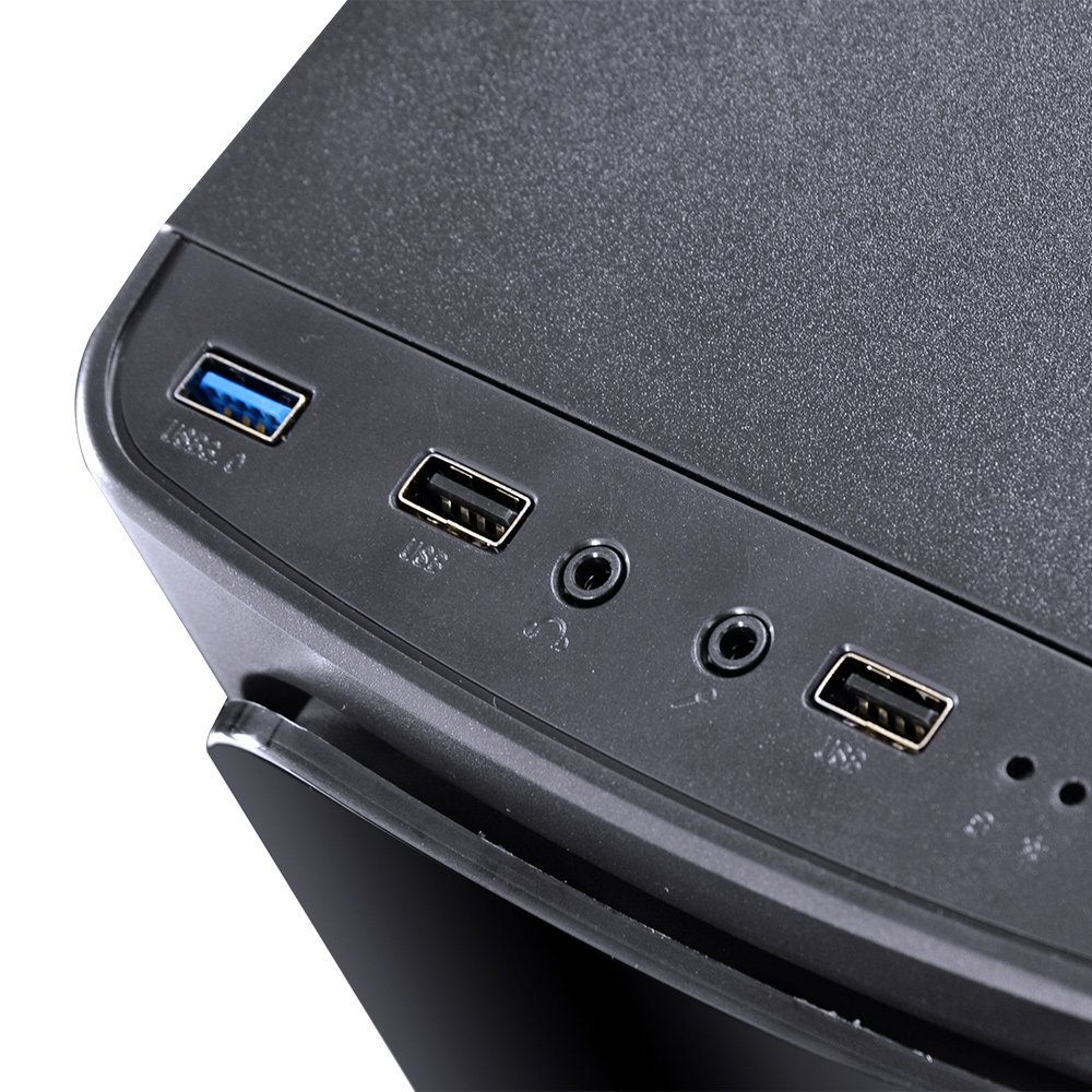 Imagem 21 de 30 do produto Gabinete Gamer PCYes Venus sem Fonte, Mid Tower, USB 3.0, 2 Fans LED 7 Cores, Preto com Lateral em Acrílico - VENPT7C2FCA