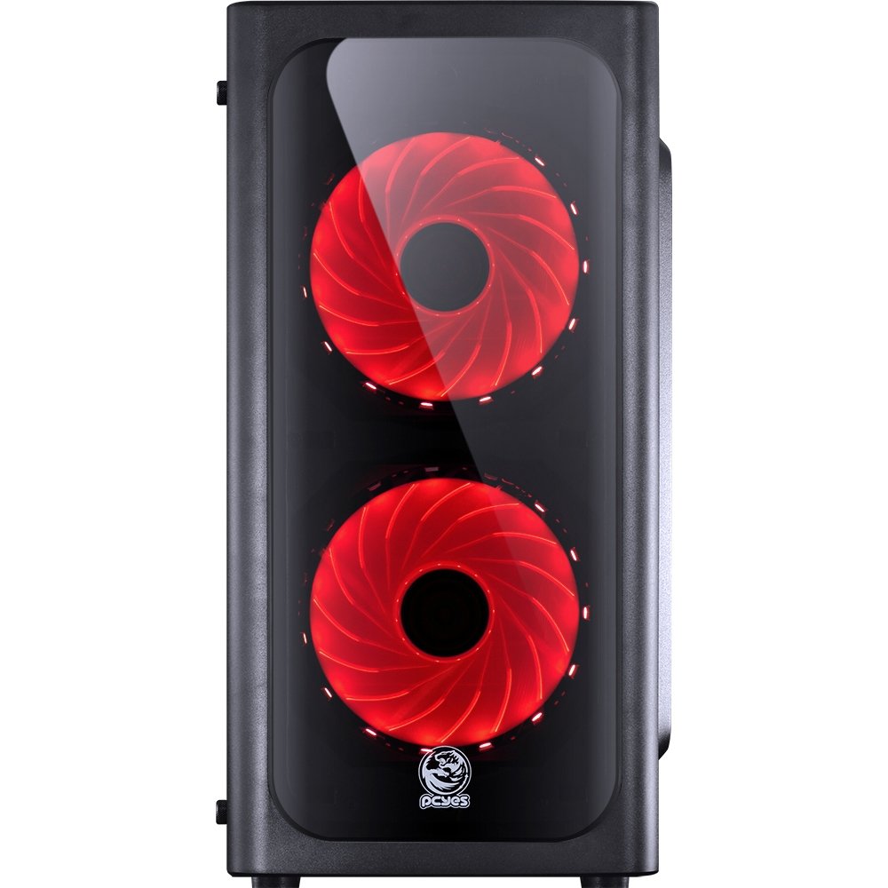 Imagem 10 de 30 do produto Gabinete Gamer PCYes Venus sem Fonte, Mid Tower, USB 3.0, 2 Fans LED 7 Cores, Preto com Lateral em Acrílico - VENPT7C2FCA