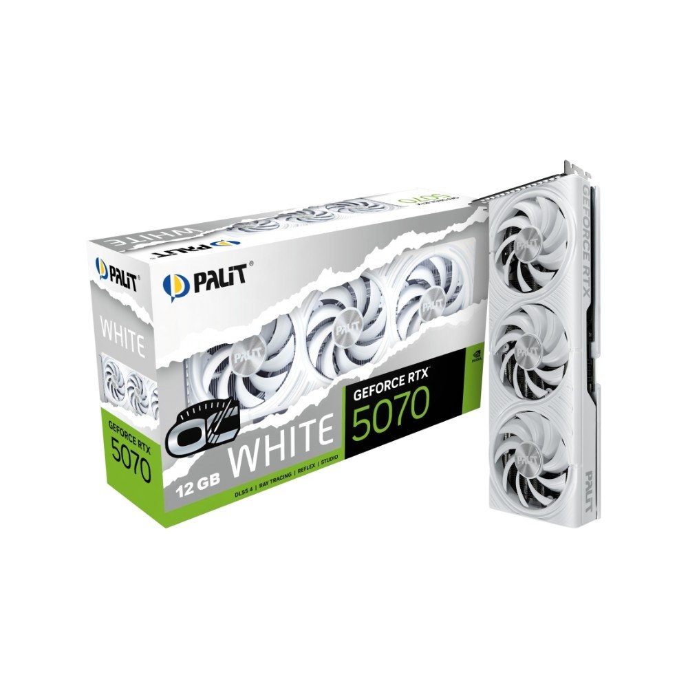 Placa de Video ( Balão.info) GeForce RTX 5070 WHITE OC 12GB ( Balão.info) 192bit 3-DP e HDMI - NE75070U19K9( Balão.info - view 10