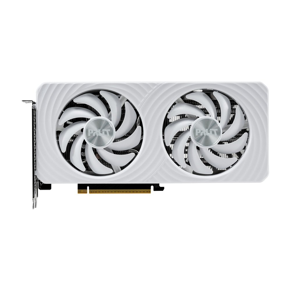 Placa de Video Palit GeForce RTX 5060 WHITE OC 8GB GDDR7 128bit 3-DP e HDMI - NE75060U19P1-GB2063M Placa de Video Palit GeForce RTX 5060 WHITE OC 8GB GDDR7 128bit 3-DP e HDMI - NE75060U19P1-GB2063M