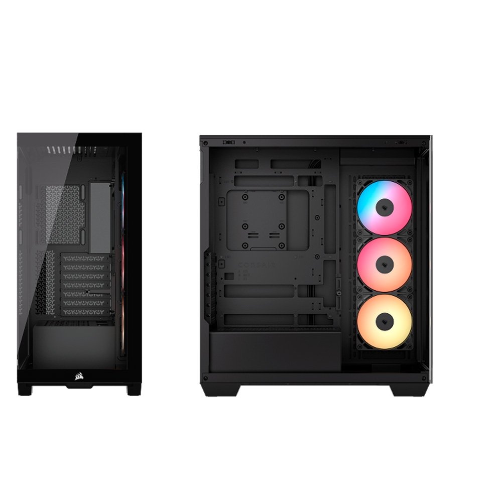 Gabinete Gamer Corsair 3500X RSR ARGB, Mid Tower, Lateral e Frontal em Vidro Temperado, 3 Ventoinhas RSR ARGB, Preto - CC-9011322-WW - view 2
