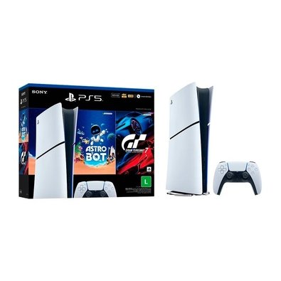 Console PS5 Edição Digital com 2 Jogos | KaBuM!