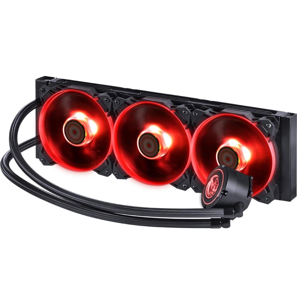 Imagem 3 de 7 do produto Water Cooler PCYes Nix RGB 360mm, 3 Fans, Preto - PWC360H40PTRGB