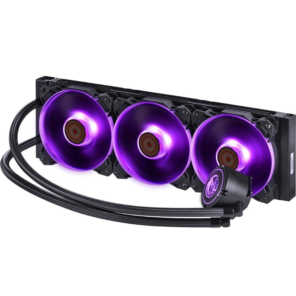 Imagem 5 de 7 do produto Water Cooler PCYes Nix RGB 360mm, 3 Fans, Preto - PWC360H40PTRGB