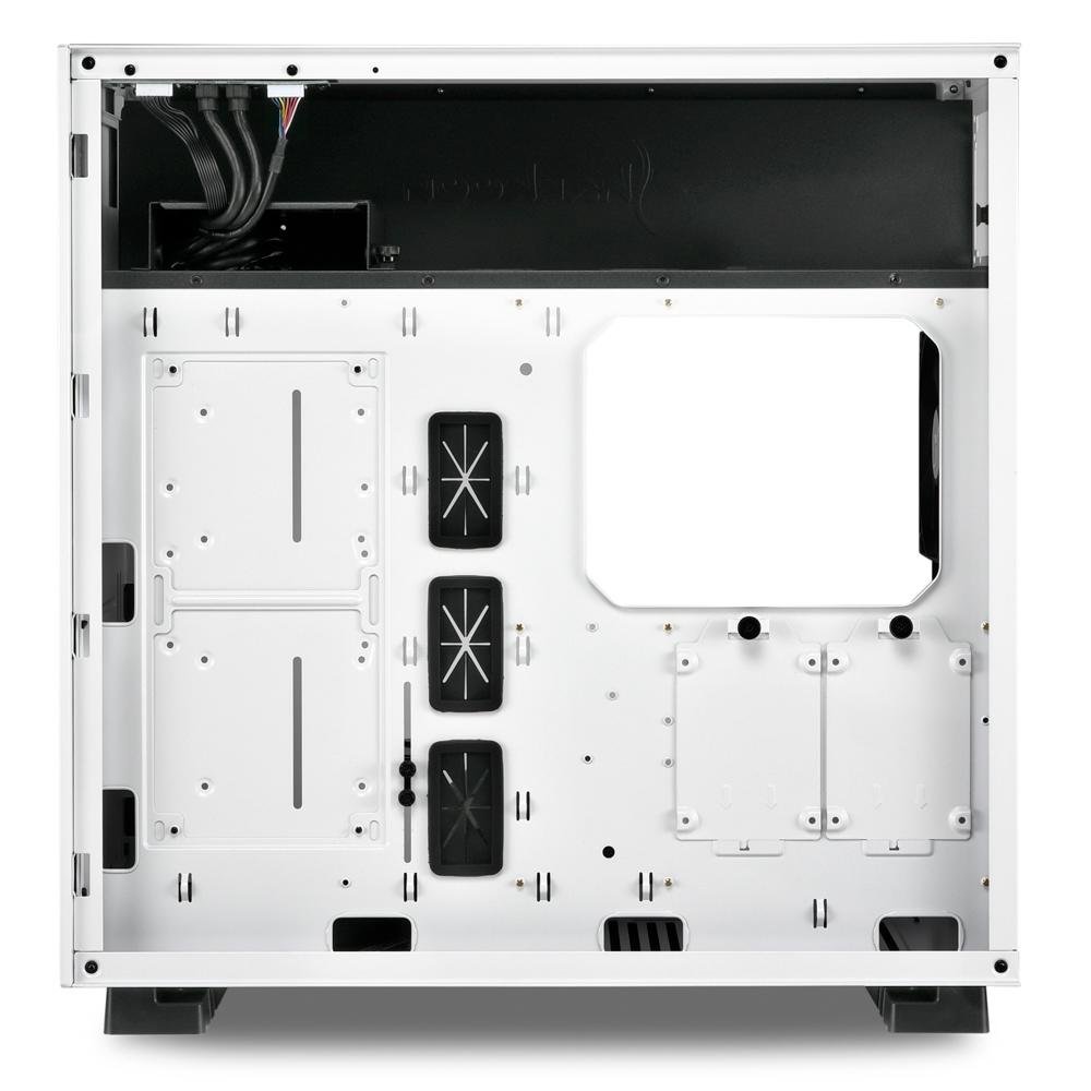 Gabinete Gamer Sharkoon Pure Steel sem Fonte,  Mid Tower, USB 3.0, 2 Fans, Branco com Lateral em Vidro - PURE STEEL WHITE ATX