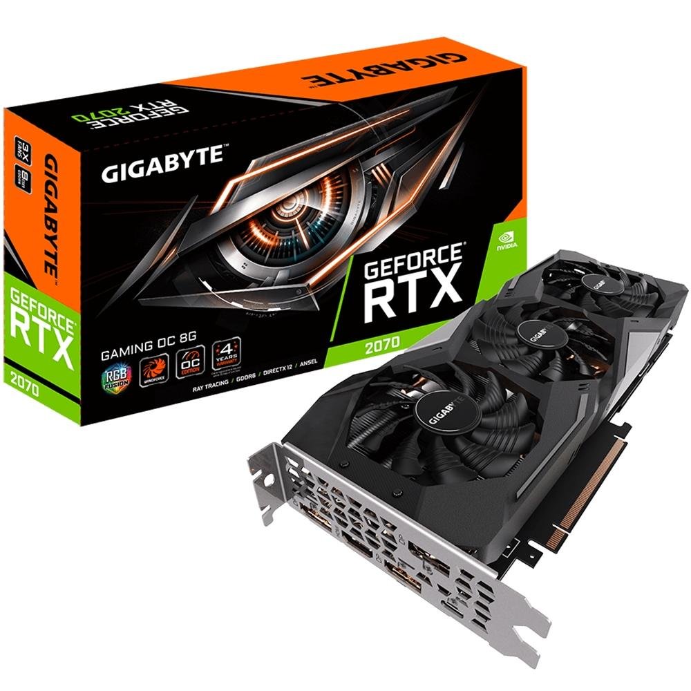 Nvidia GeForce RTX2070 グラボ　8GB GDDR6 Placa de Vídeo VGA Gigabyte NVIDIA GeForce RTX 2070 | KaBuM!