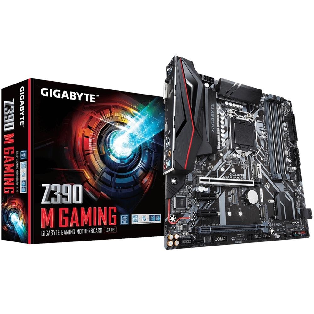 Gigabyte Z390 M Gaming M-ATX マザーボード Placa-Mãe Gigabyte para Intel Z390 M GAMING DDR4| KaBuM!