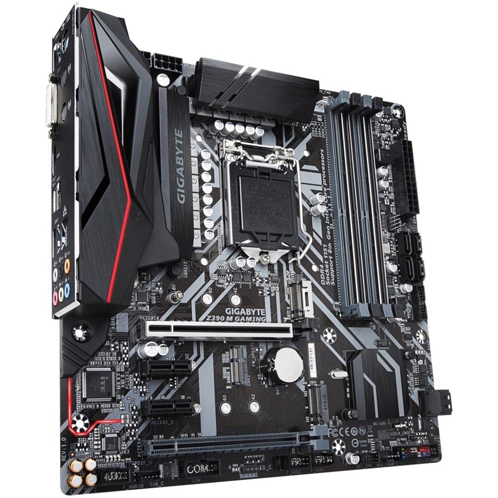Placa-Mãe Gigabyte Z390 M Gaming Rev. 1.0, Intel LGA 1151, mATX, DDR4, Preto Placa-Mãe Gigabyte Z390 M Gaming Rev. 1.0, Intel LGA 1151, mATX, DDR4, Preto
