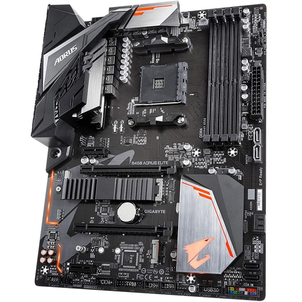 Placa-Mãe Gigabyte Aorus B450 Aorus Elite, AMD ATX, DDR4, Preto - B450 AORUS ELITE