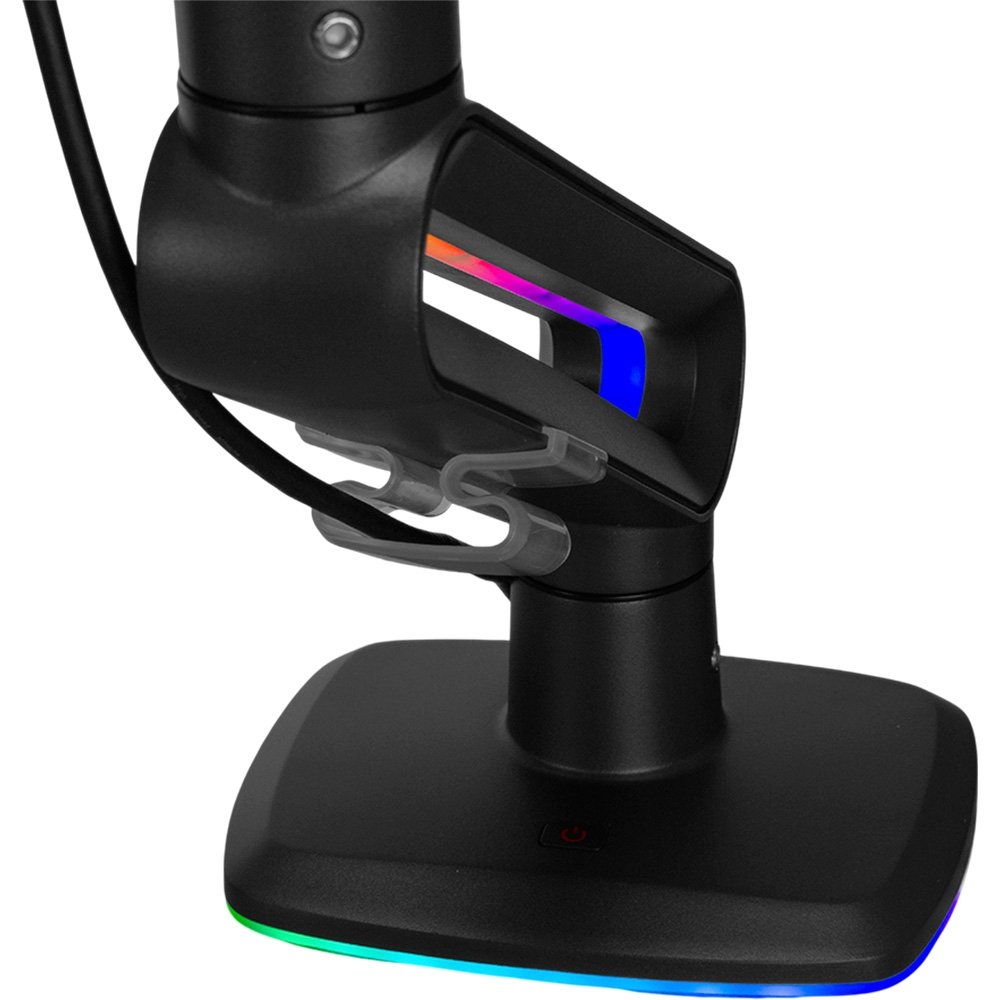 Imagem 4 de 9 do produto Suporte de Mesa Articulado Gamer para Monitor de 32" a 60" North Bayou, com Pistão a Gás, RGB, Preto - F6 NB