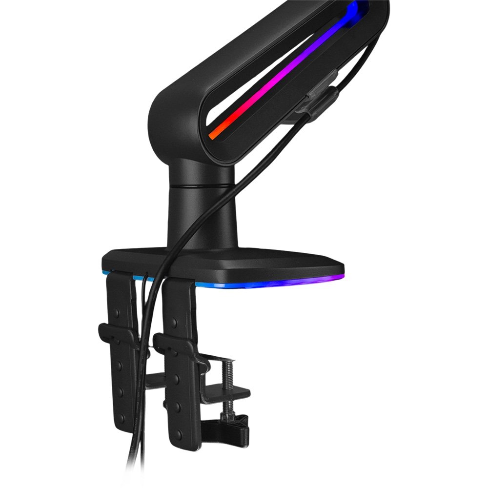 Imagem 8 de 9 do produto Suporte de Mesa Articulado Gamer para Monitor de 32" a 60" North Bayou, com Pistão a Gás, RGB, Preto - F6 NB