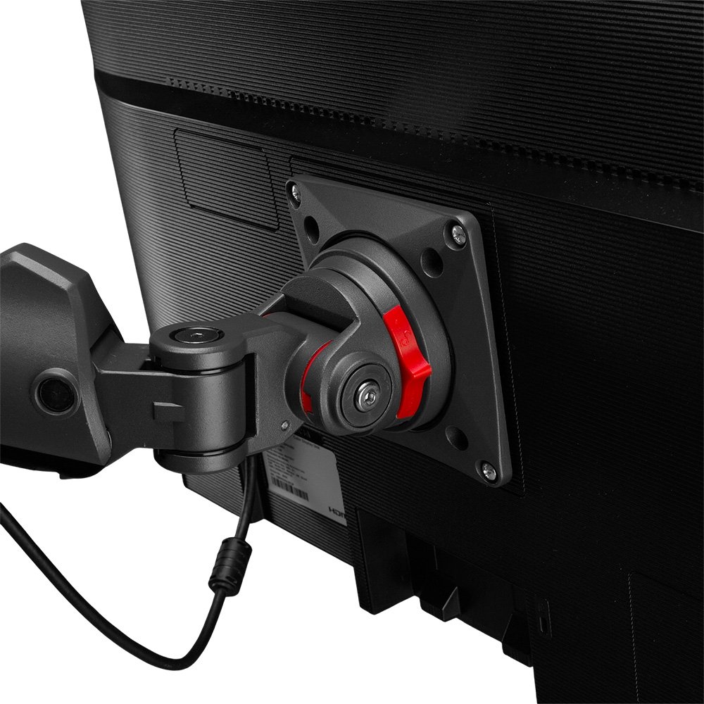 Imagem 9 de 11 do produto Suporte de Mesa Articulado Gamer para Monitor de 32" a 60" North Bayou, com Pistão a Gás, RGB, Preto - F7 NB
