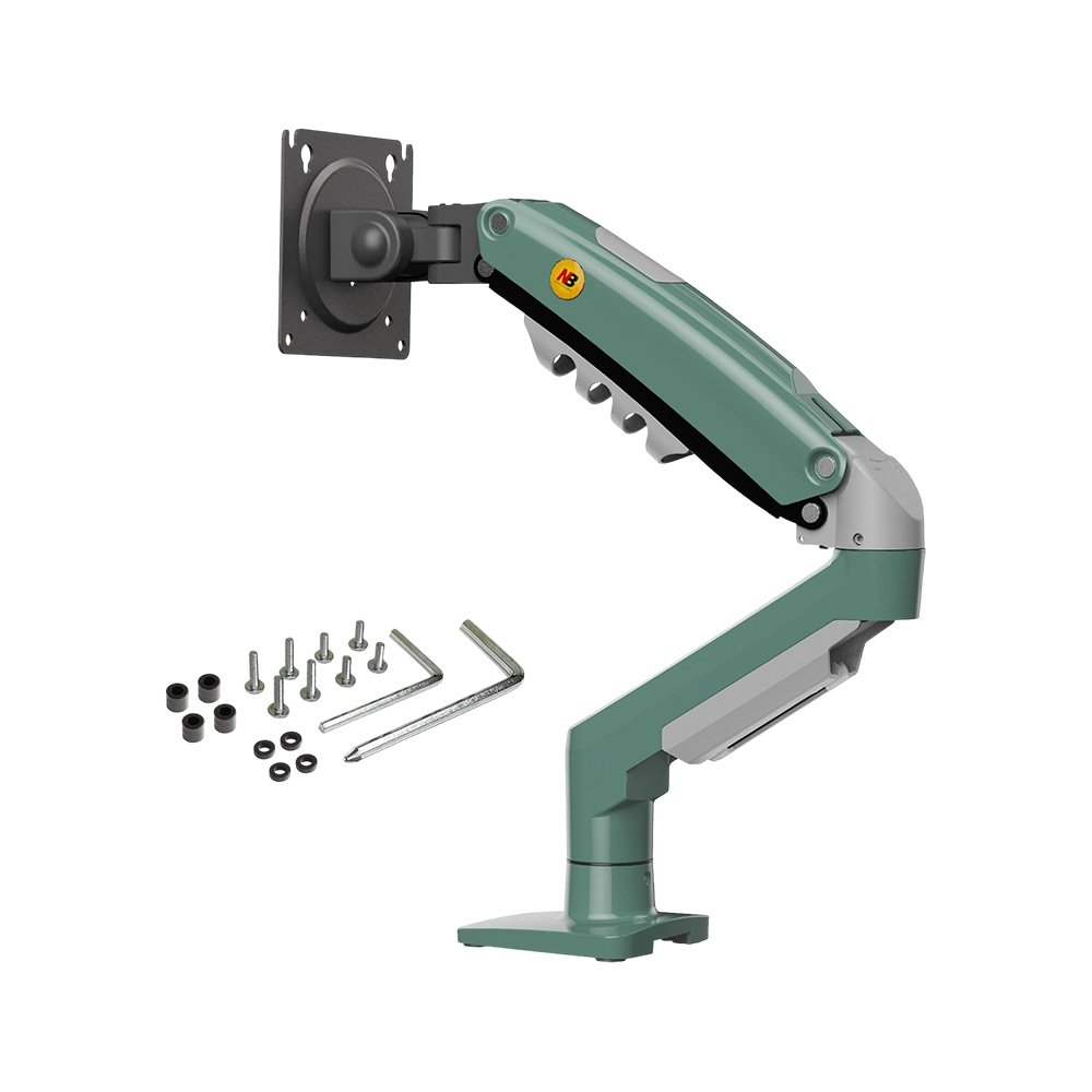 Imagem 7 de 12 do produto Suporte de Mesa Articulado para Monitor de 17" a 30" North Bayou, Ajustes com Pistão a Gás, Verde - F80-XK NB
