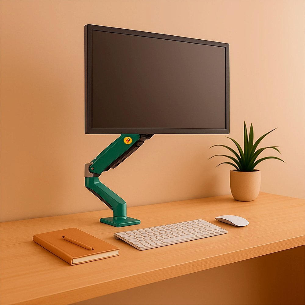 Imagem 12 de 12 do produto Suporte de Mesa Articulado para Monitor de 17" a 30" North Bayou, Ajustes com Pistão a Gás, Verde - F80-XK NB