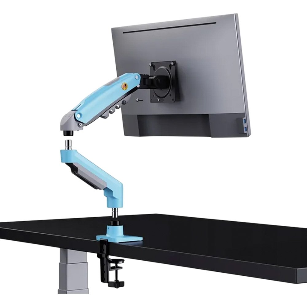 Imagem 3 de 12 do produto Suporte de Mesa Articulado para Monitor de 17" a 30" North Bayou, Ajustes com Pistão a Gás, Azul - F80-XM NB