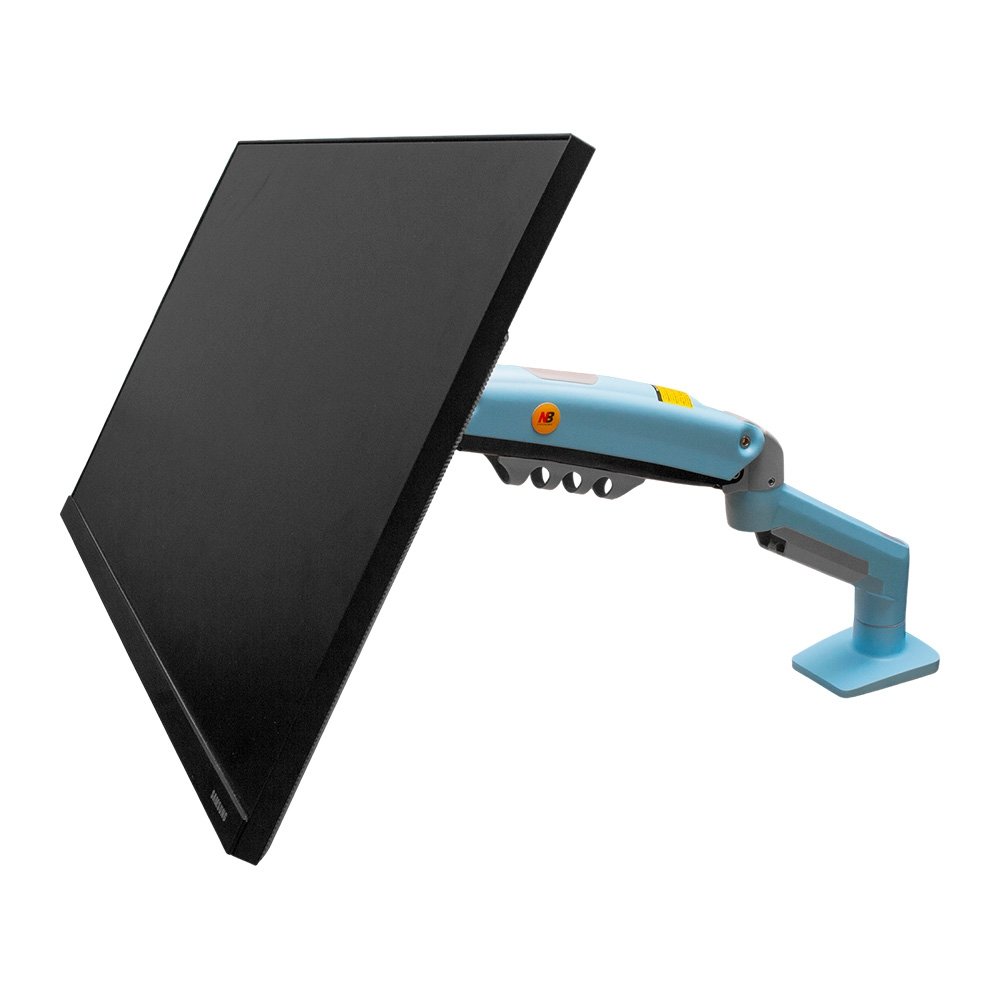 Imagem 4 de 12 do produto Suporte de Mesa Articulado para Monitor de 17" a 30" North Bayou, Ajustes com Pistão a Gás, Azul - F80-XM NB
