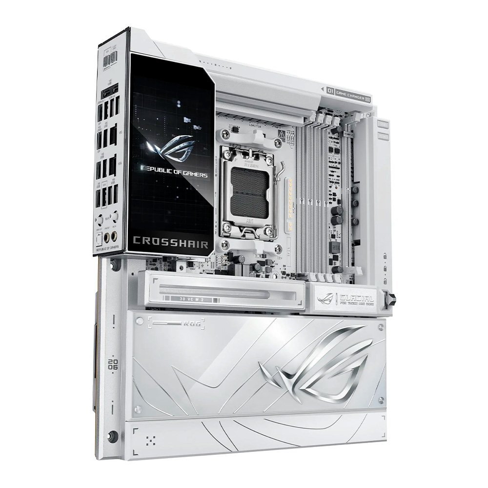 Imagem 6 de 8 do produto Placa Mãe ASUS ROG CROSSHAIR X870E GLACIAL, AMD, AM5, ATX, DDR5, Wi-fi 7, Bluetooth, Branco - 90MB1NQ0-M0EAY0