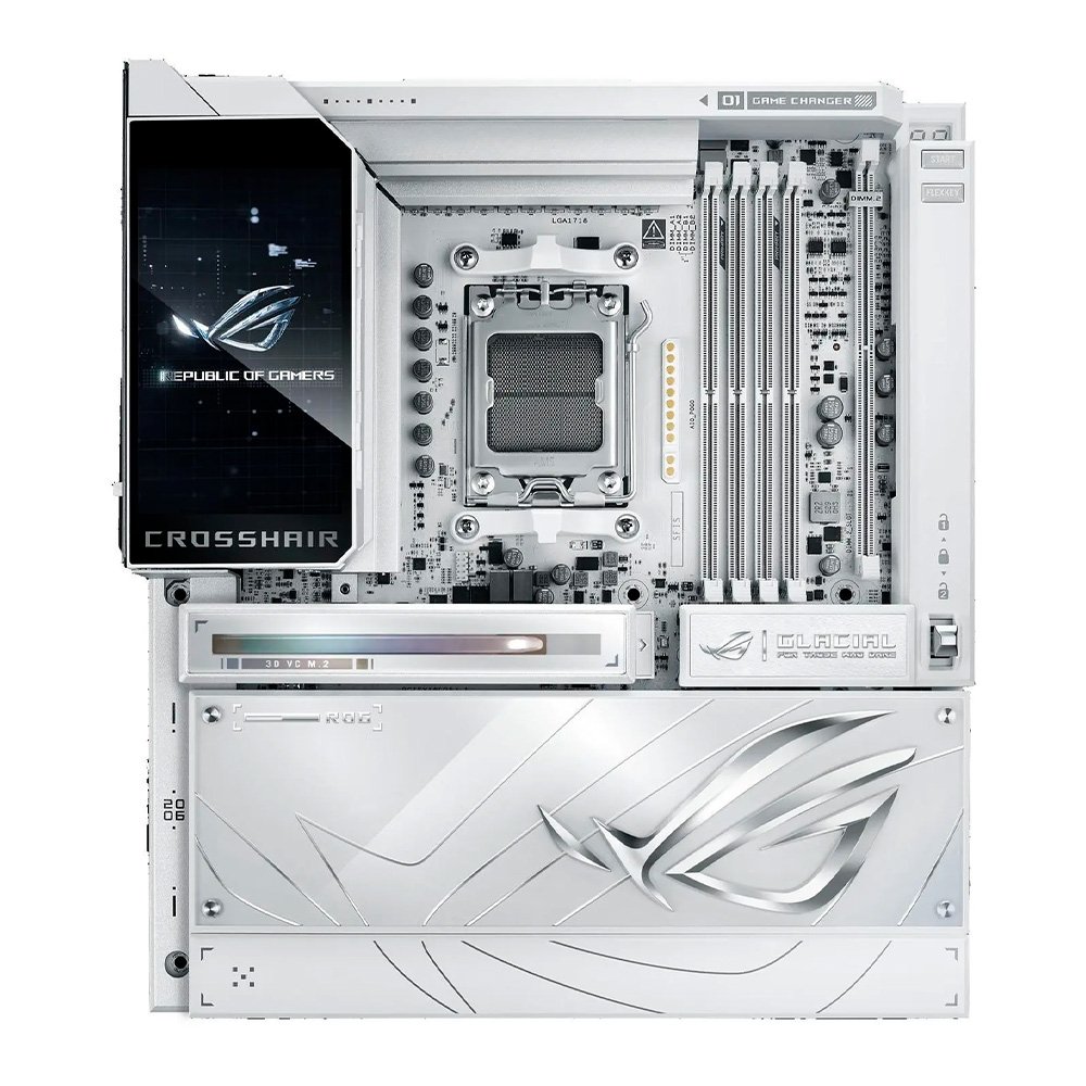 Placa Mãe ASUS ROG CROSSHAIR X870E GLACIAL, AMD, AM5, ATX, DDR5, Wi-fi 7, Bluetooth, Branco - 90MB1NQ0-M0EAY0 4
