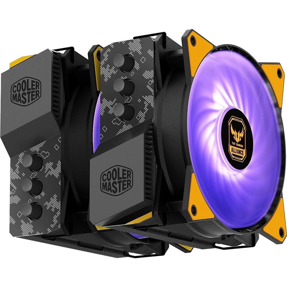 Imagem 5 de 7 do produto Ventoinha Cooler Master MasterAir MA620P TUF Gaming, 120mm, RGB, Preto  - MAP-D6PN-AFNPC-R1