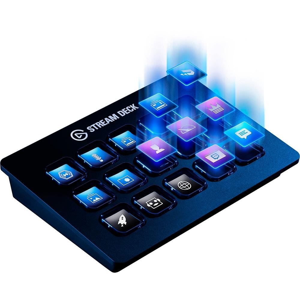 Stream Deck Elgato Médio 15 Teclas, Preto | KaBuM!