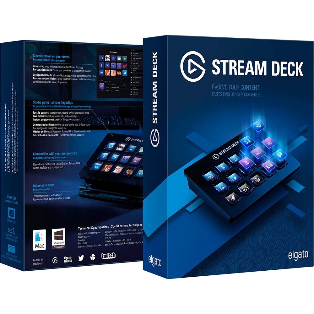 Stream Deck Elgato Médio 15 Teclas, Preto | KaBuM!
