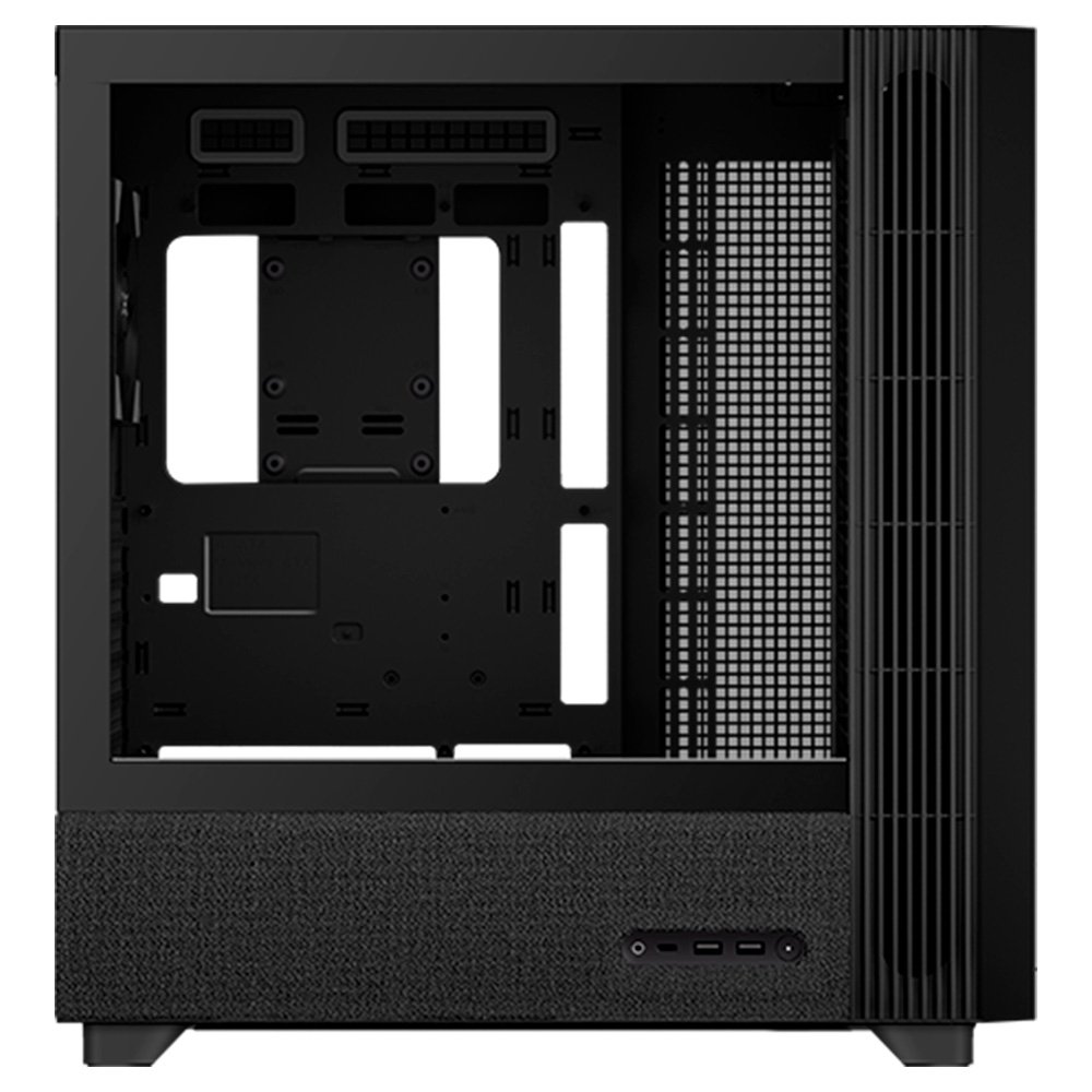 Imagem 3 de 9 do produto Gabinete Gamer TRYX Flova F50, Mid-Tower, ATX, com Fan Cross-Flow e Vidro Temperado, Preto, Sem Fonte - C-F500F-FM1E-G0K