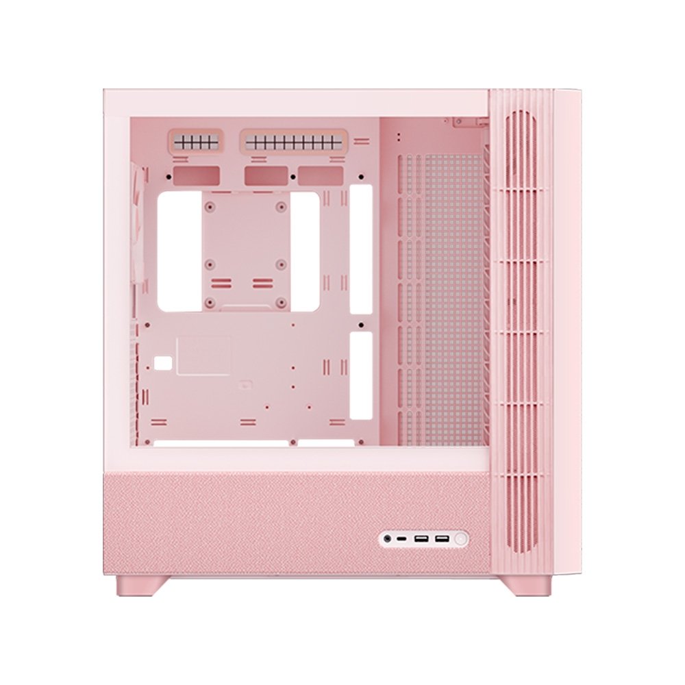 Imagem 5 de 8 do produto Gabinete Gamer TRYX Flova F50, Mid-Tower, ATX, com Fan Cross-Flow e Vidro Temperado, Rosa, Sem Fonte - C-F500F-FM1E-G0Q