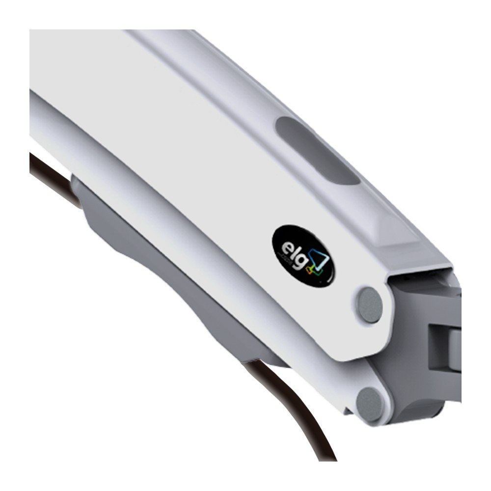 Imagem 3 de 8 do produto Suporte de Mesa Articulado para Monitor de 17" a 35" ELG, com Pistão a Gás e Cabo HDMI 2.0, VESA, Branco - F98WHDMI