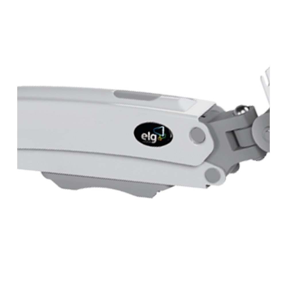 Imagem 4 de 12 do produto Suporte de Mesa Articulado para 2 Monitores de 17" a 35" ELG, com Pistão a Gás e Cabo HDMI 2.0, VESA, Branco - F196WHDMI