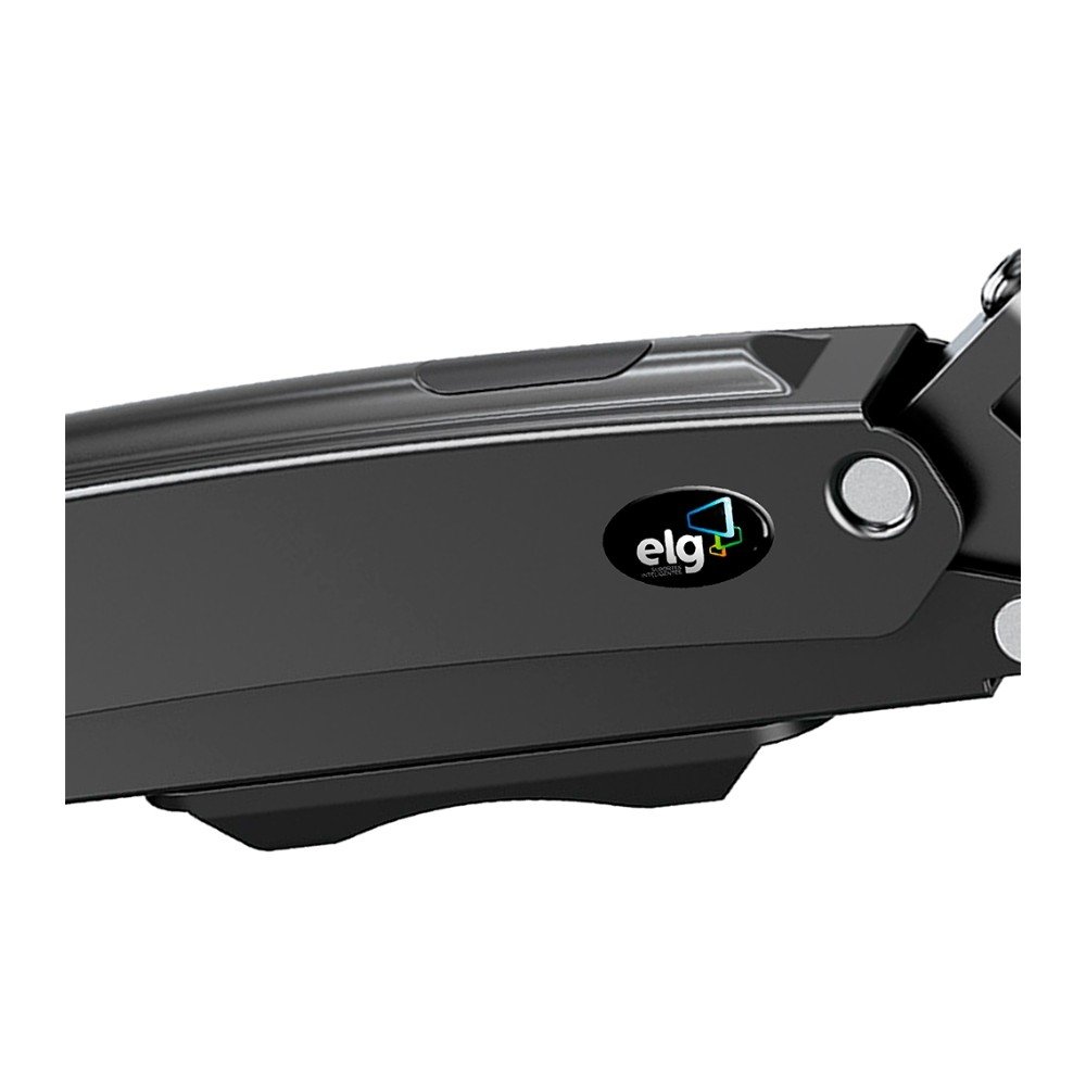 Imagem 4 de 11 do produto Suporte de Mesa Articulado para Monitor de 17" a 35" ELG, com Pistão a Gás e Cabo DisplayPort, VESA, Grafite - F98DP