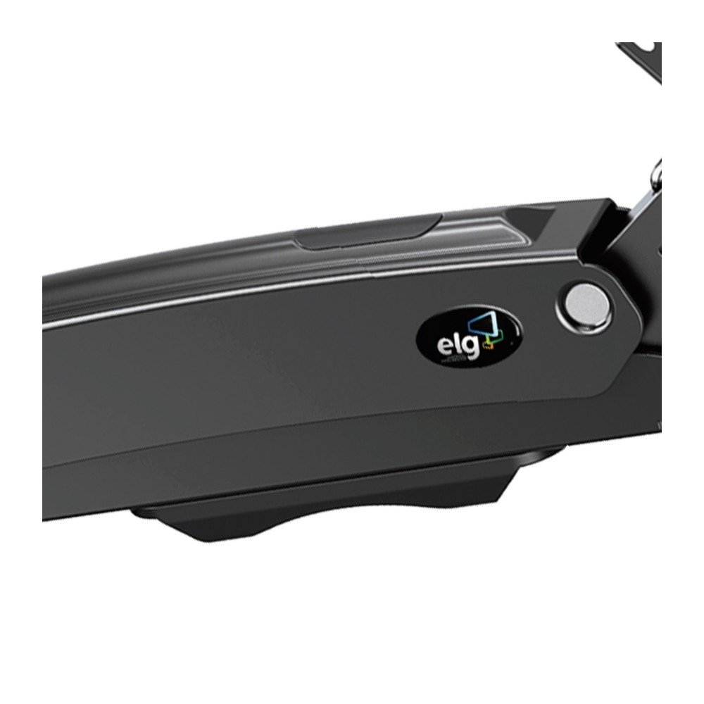 Imagem 4 de 12 do produto Suporte de Mesa Articulado para 2 Monitores de 17" a 35" ELG, com Pistão a Gás e Cabo DisplayPort, VESA, Grafite - F196DP
