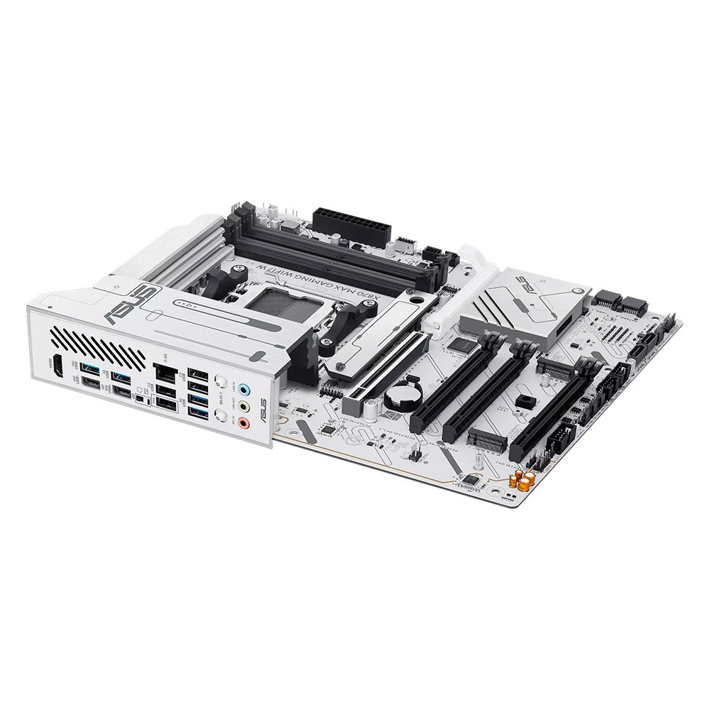 Placa Mãe ASUS X870 MAX GAMING WIFI7 W, AMD, AM5, ATX, DDR5, Wi-fi 7, Bluetooth, Branco - X870 MAX GAMING WIFI7 W - view 6