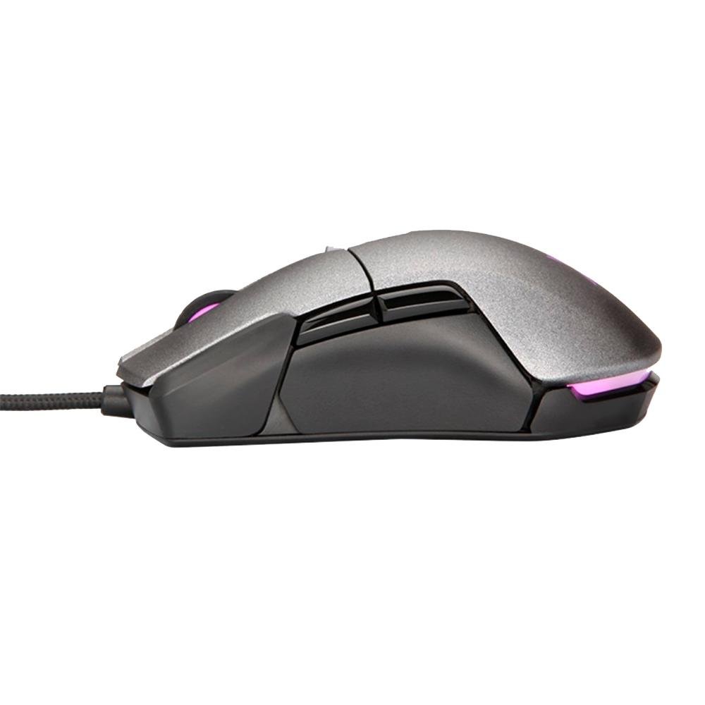 Imagem 4 de 4 do produto Mouse Gamer Xanova 16000DPI RGB 6 Botoes Prata/Preto Mensa Pro  - Galax XM380 Pro