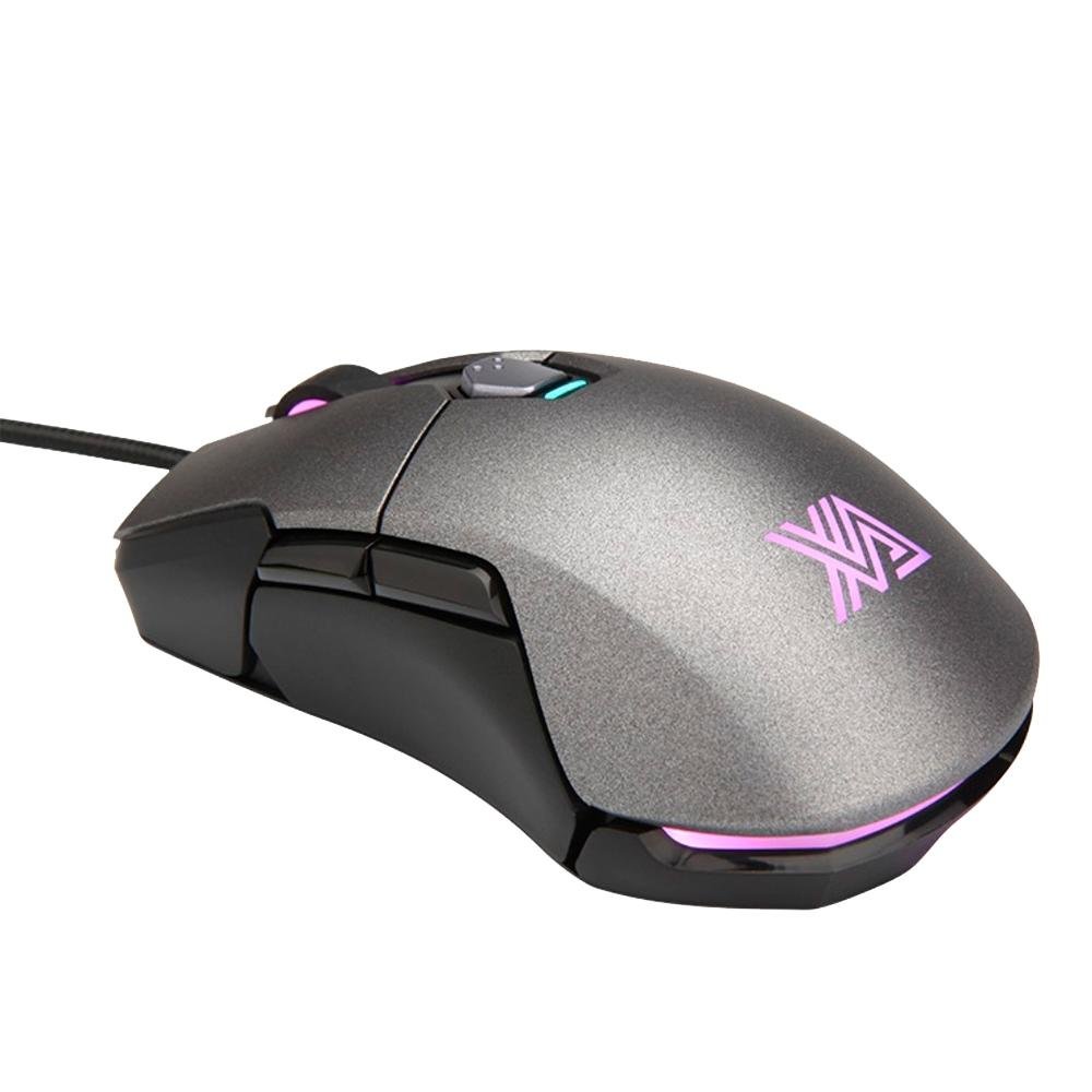 Imagem 2 de 4 do produto Mouse Gamer Xanova 16000DPI RGB 6 Botoes Prata/Preto Mensa Pro  - Galax XM380 Pro
