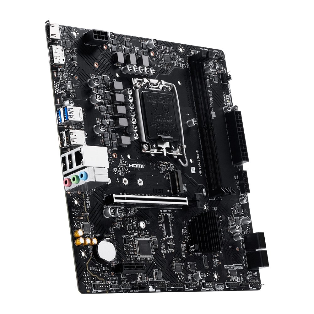 Imagem 2 de 7 do produto Placa-Mãe MSI PRO H610M-B, Intel LGA 1700, mATX, DDR5 - PROH610MB