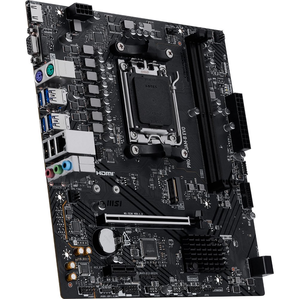 Placa-Mãe MSI PRO A620M-B EVO, AMD AM5, mATX, DDR5 - PROA620AMBEVO - view 3
