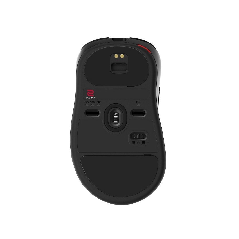 Mouse Gamer Sem Fio Zowie EC3-DW, 4K, Small, 3200 DPI, com Base para Carregamento, Branco - 9H.N4WBE.A2E